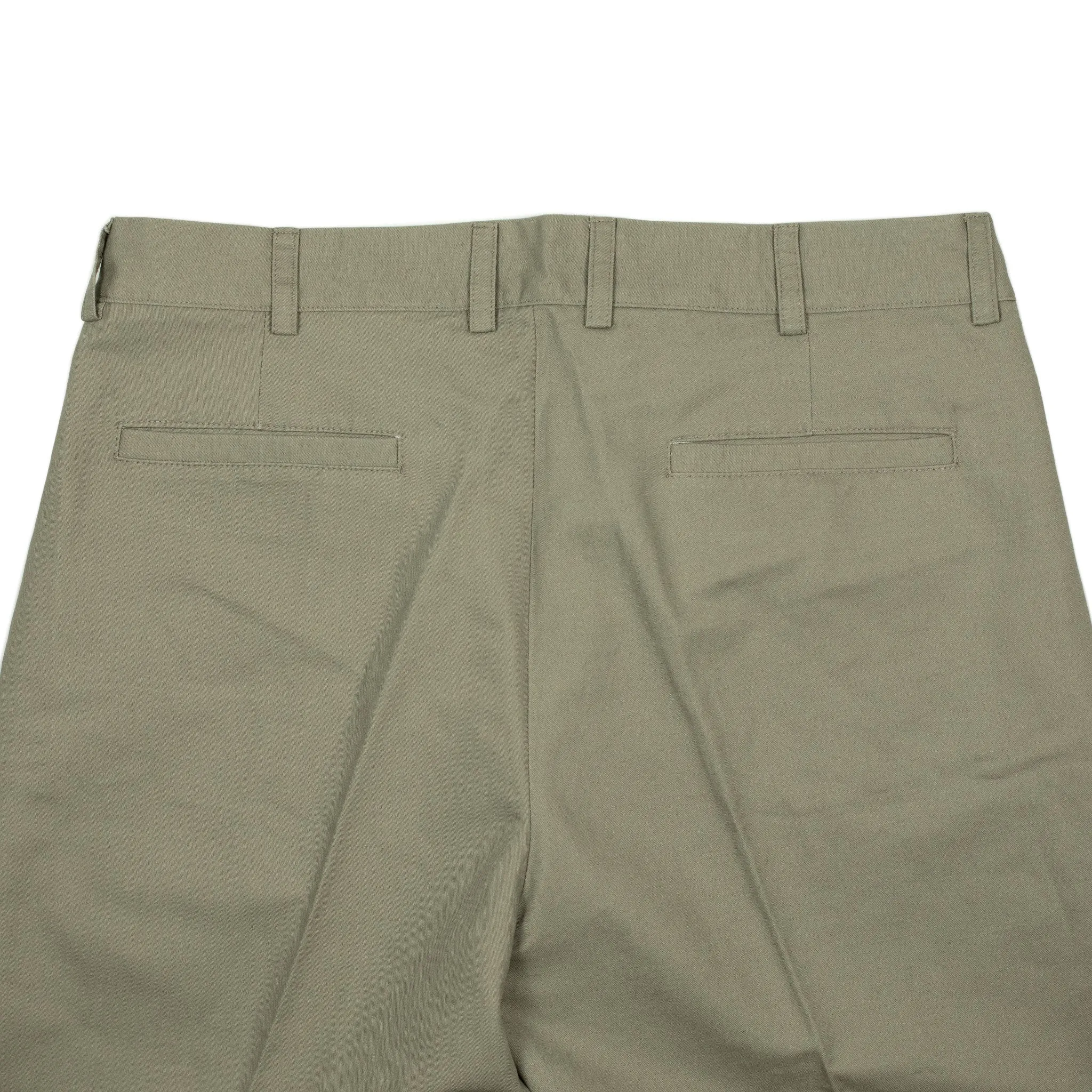 AAntioco pleated trousers in mushroom linen and cotton