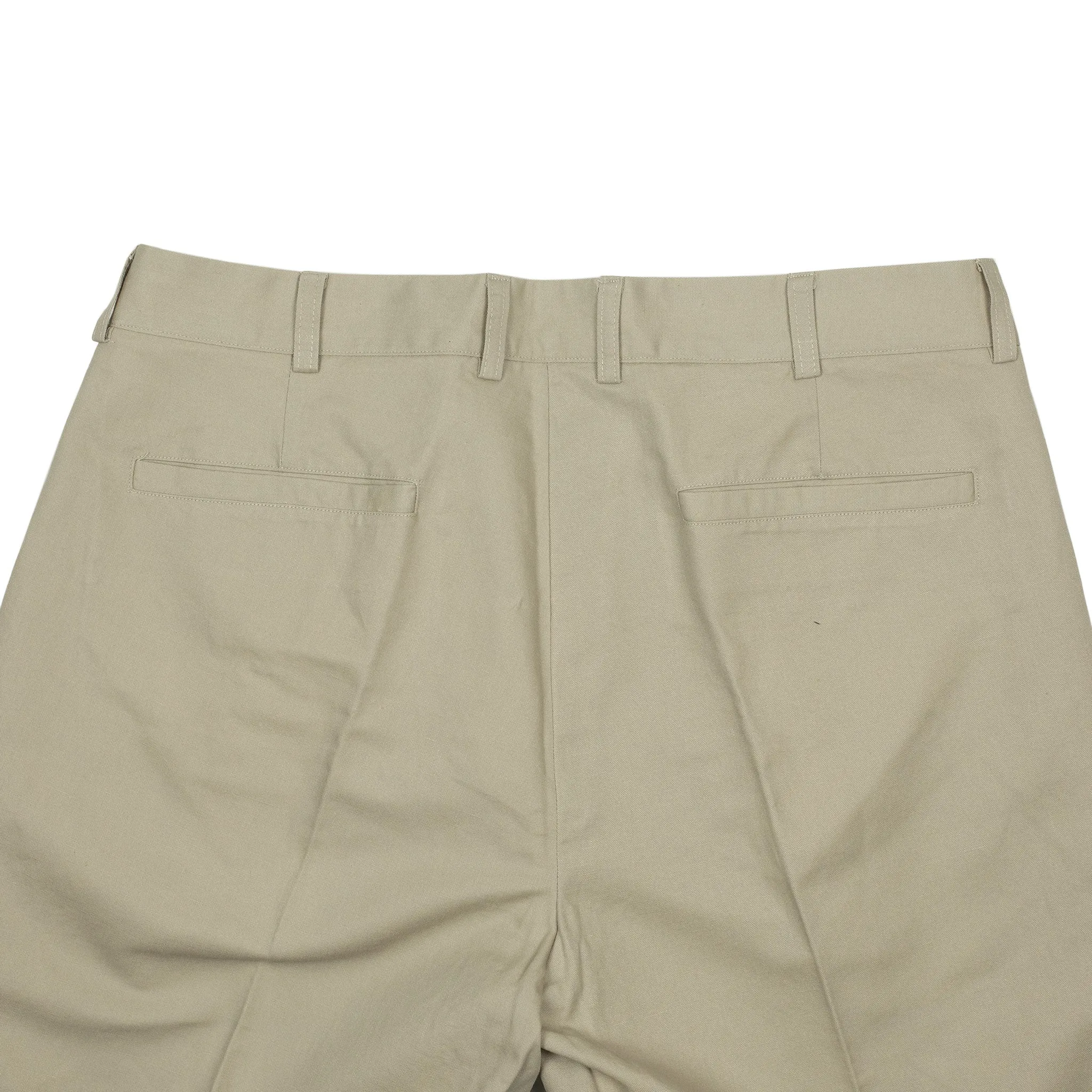 AAntioco pleated trousers in sand linen and cotton