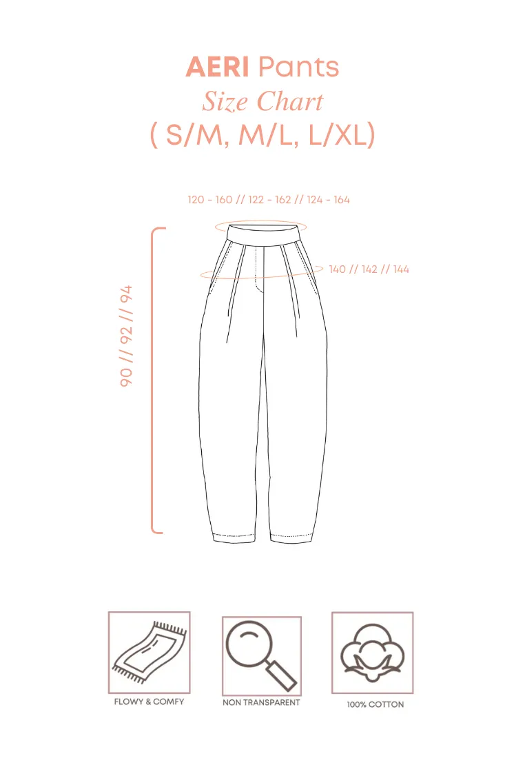 AERI Linen Basic Ankle Pants - Light Green