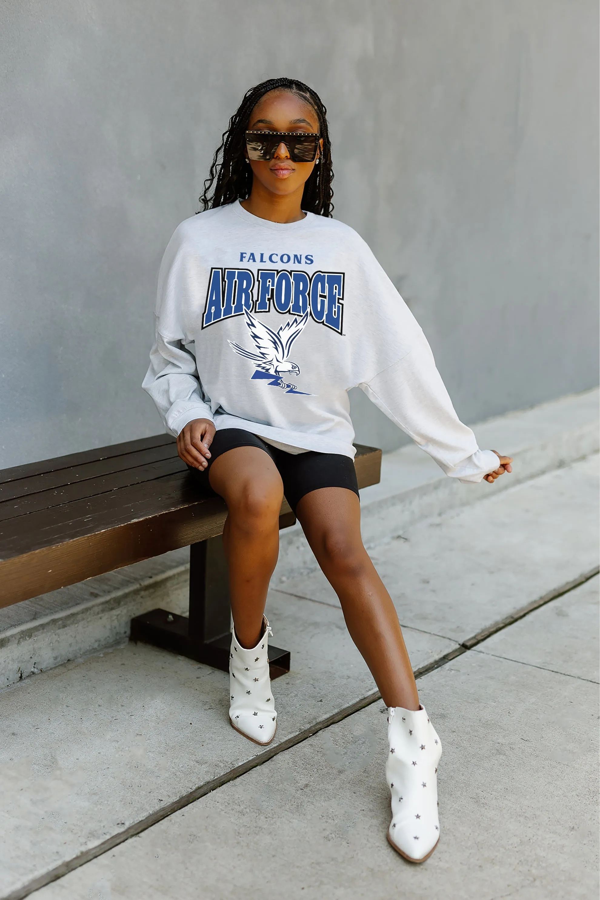 AIR FORCE FALCONS FIGHTING SPIRIT DROP SHOULDER LONG SLEEVE PULLOVER