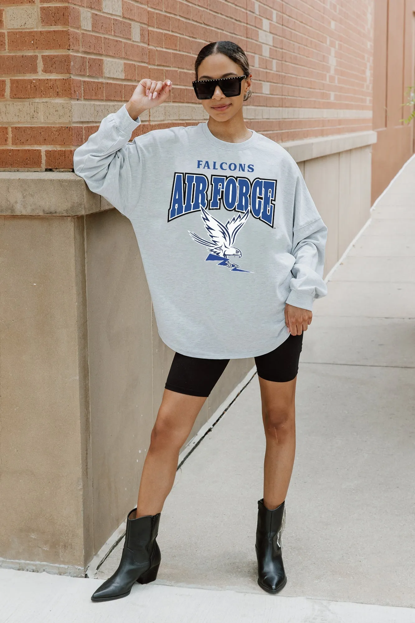 AIR FORCE FALCONS FIGHTING SPIRIT DROP SHOULDER LONG SLEEVE PULLOVER