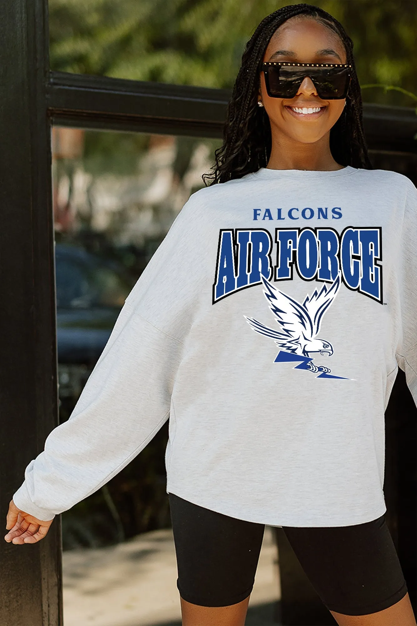 AIR FORCE FALCONS FIGHTING SPIRIT DROP SHOULDER LONG SLEEVE PULLOVER