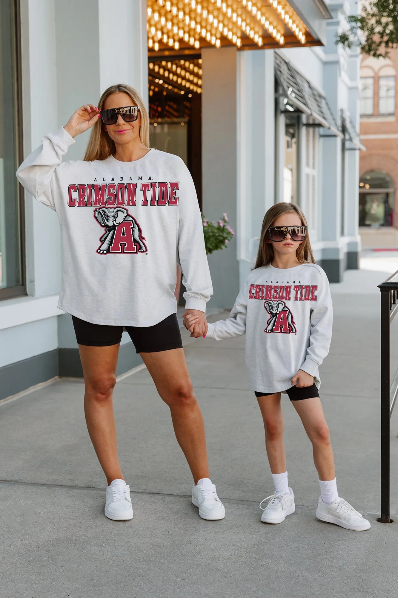 ALABAMA CRIMSON TIDE BIG GOALS KIDS DROP SHOULDER LONG SLEEVE TEE