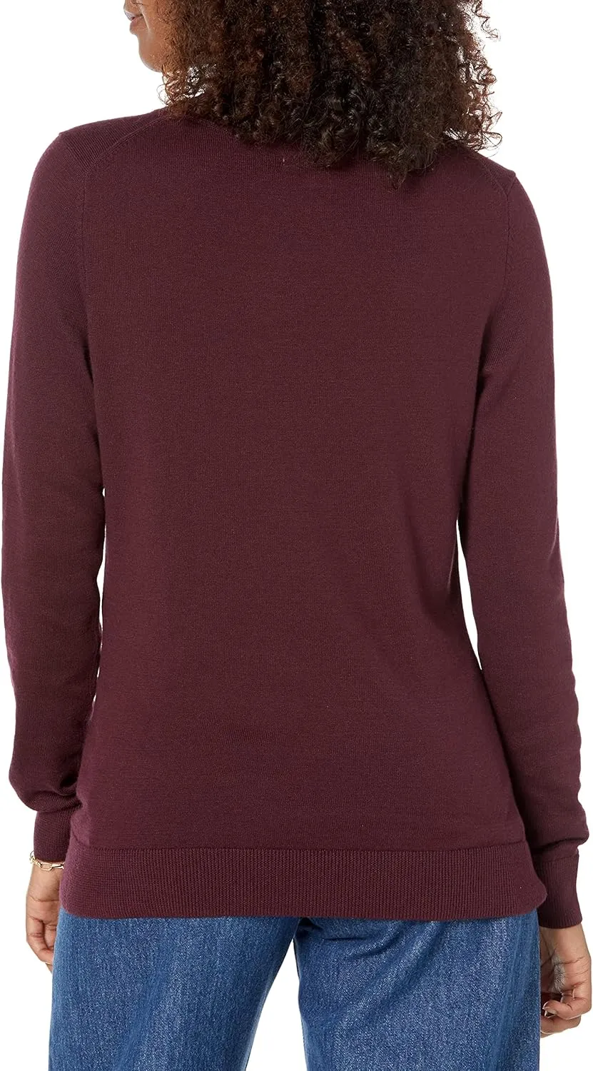 Amazon Essentials Women's Long-Sleeve Lightweight Crewneck Sweater (Available in Plus Size)