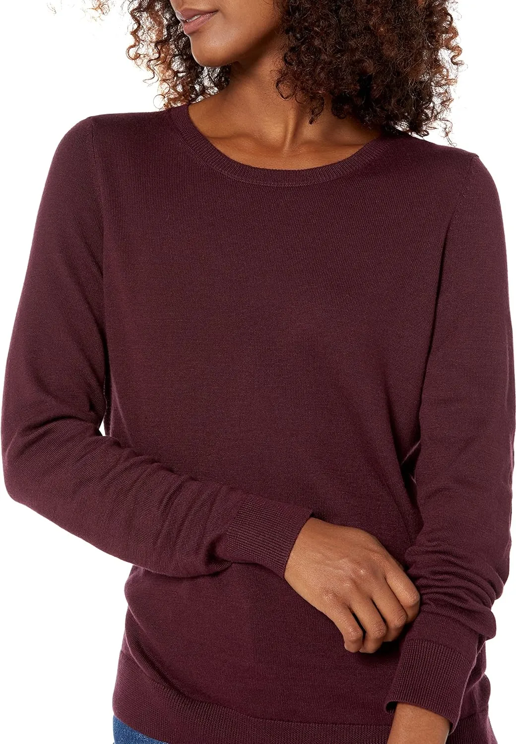 Amazon Essentials Women's Long-Sleeve Lightweight Crewneck Sweater (Available in Plus Size)