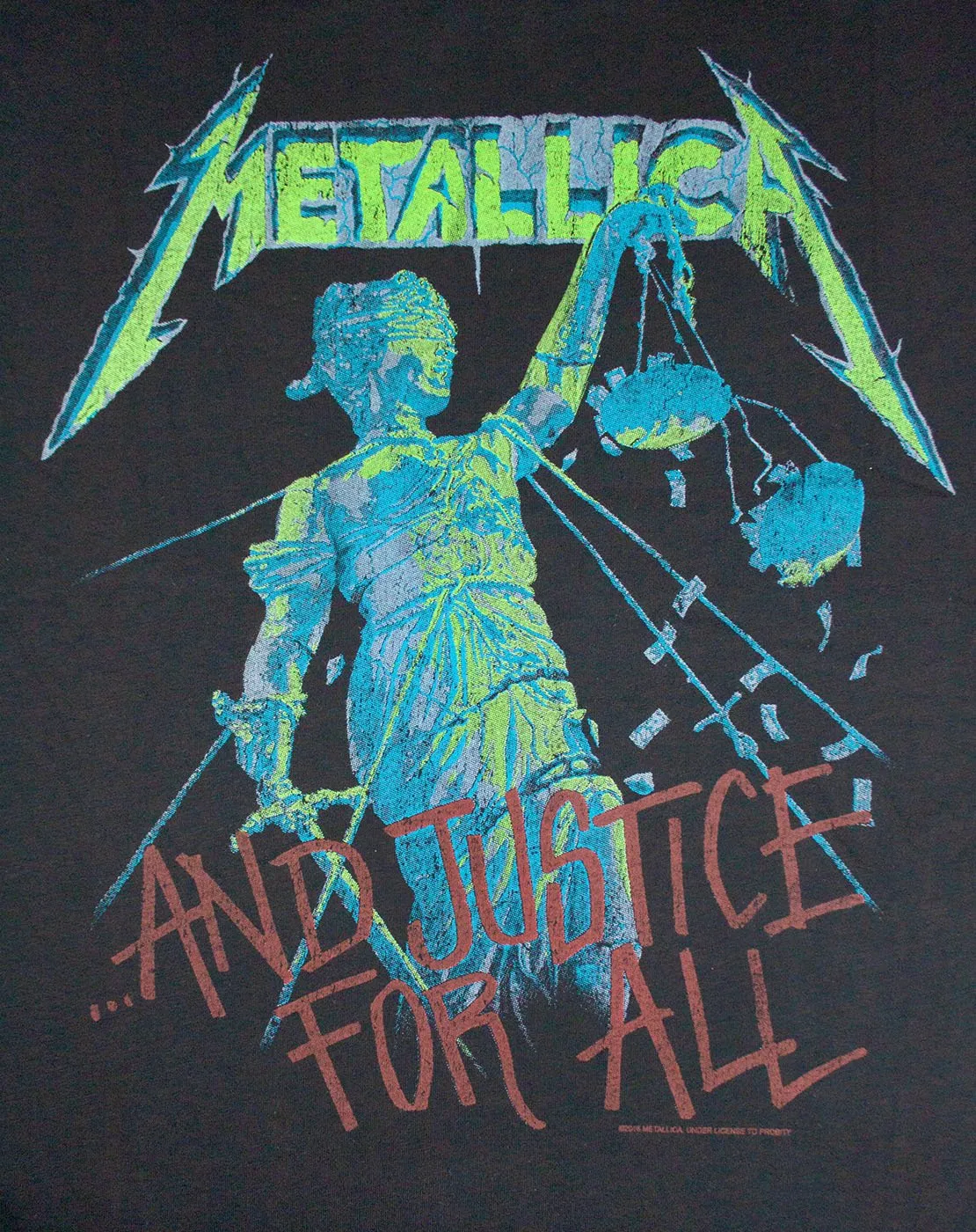 Amplified Metallica Justice For All Men's Sleeveless T-shirt