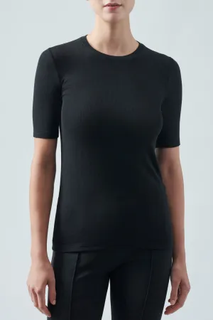 ATM Modal Rib Short Sleeve Crew Neck Tee