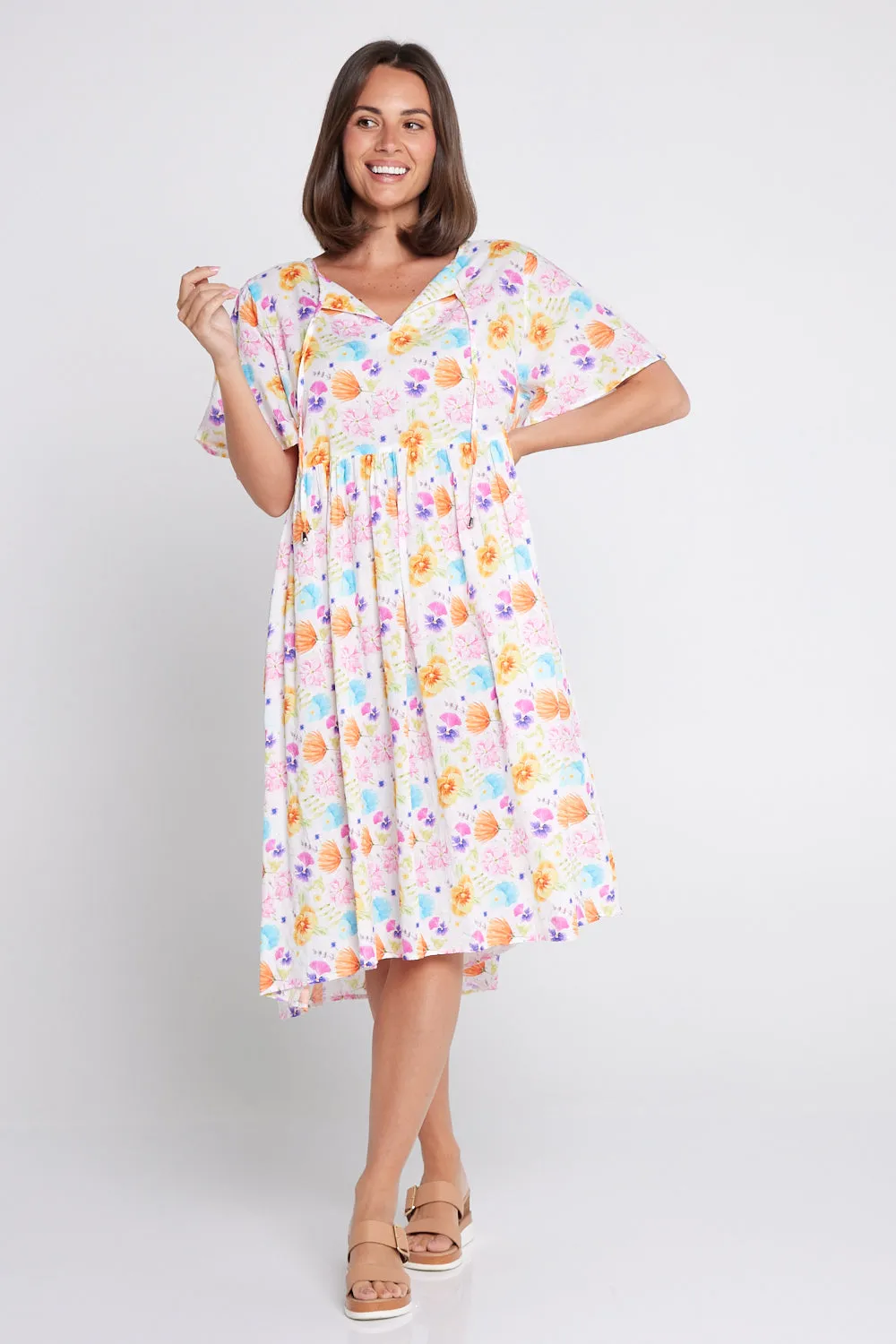 Avery Cotton Dress - Spring Wildflowers