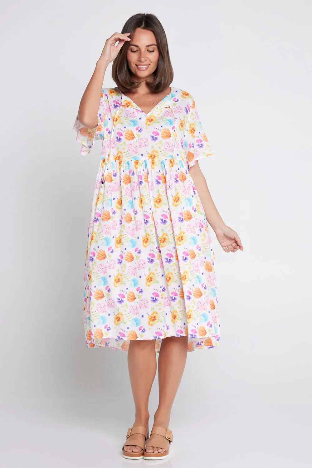 Avery Cotton Dress - Spring Wildflowers