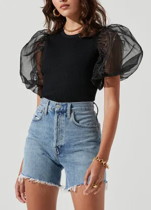 Black Avery Top