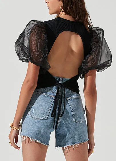 Black Avery Top