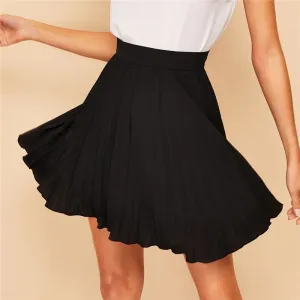 Boho Mini Black Skirt