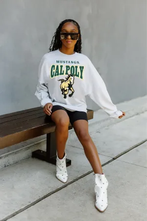 CAL POLY MUSTANGS FIGHTING SPIRIT DROP SHOULDER LONG SLEEVE PULLOVER
