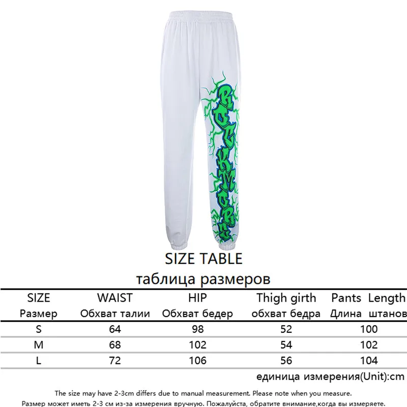 Cool Elastic Waist Sashes Print  Pockets Pants