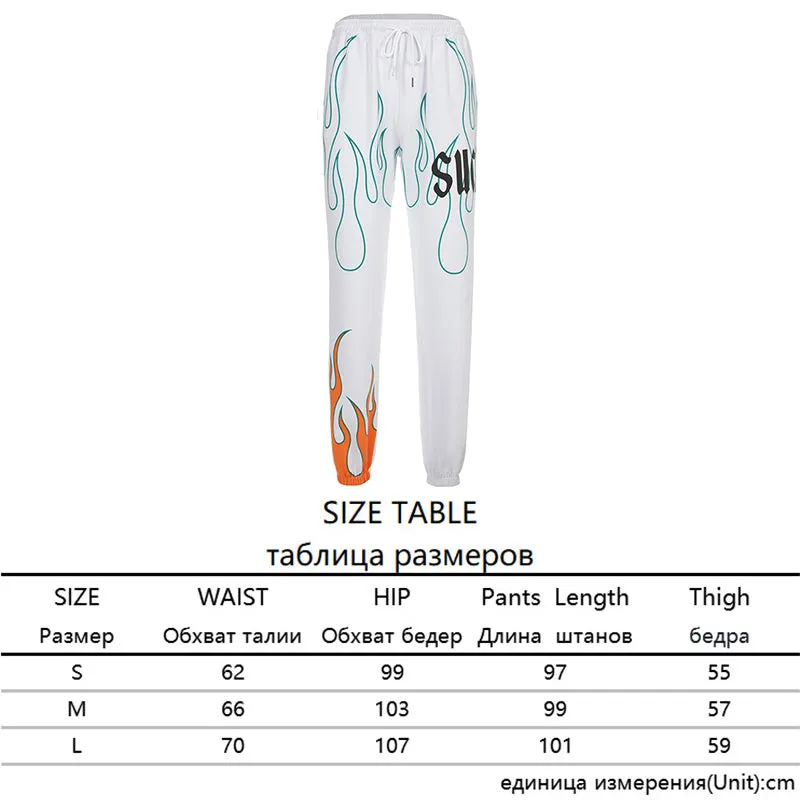 Cool Elastic Waist Sashes Print  Pockets Pants