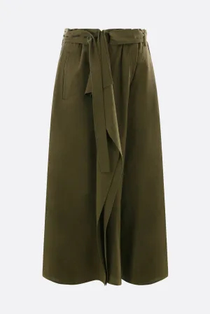 cotton and linen cropped pants