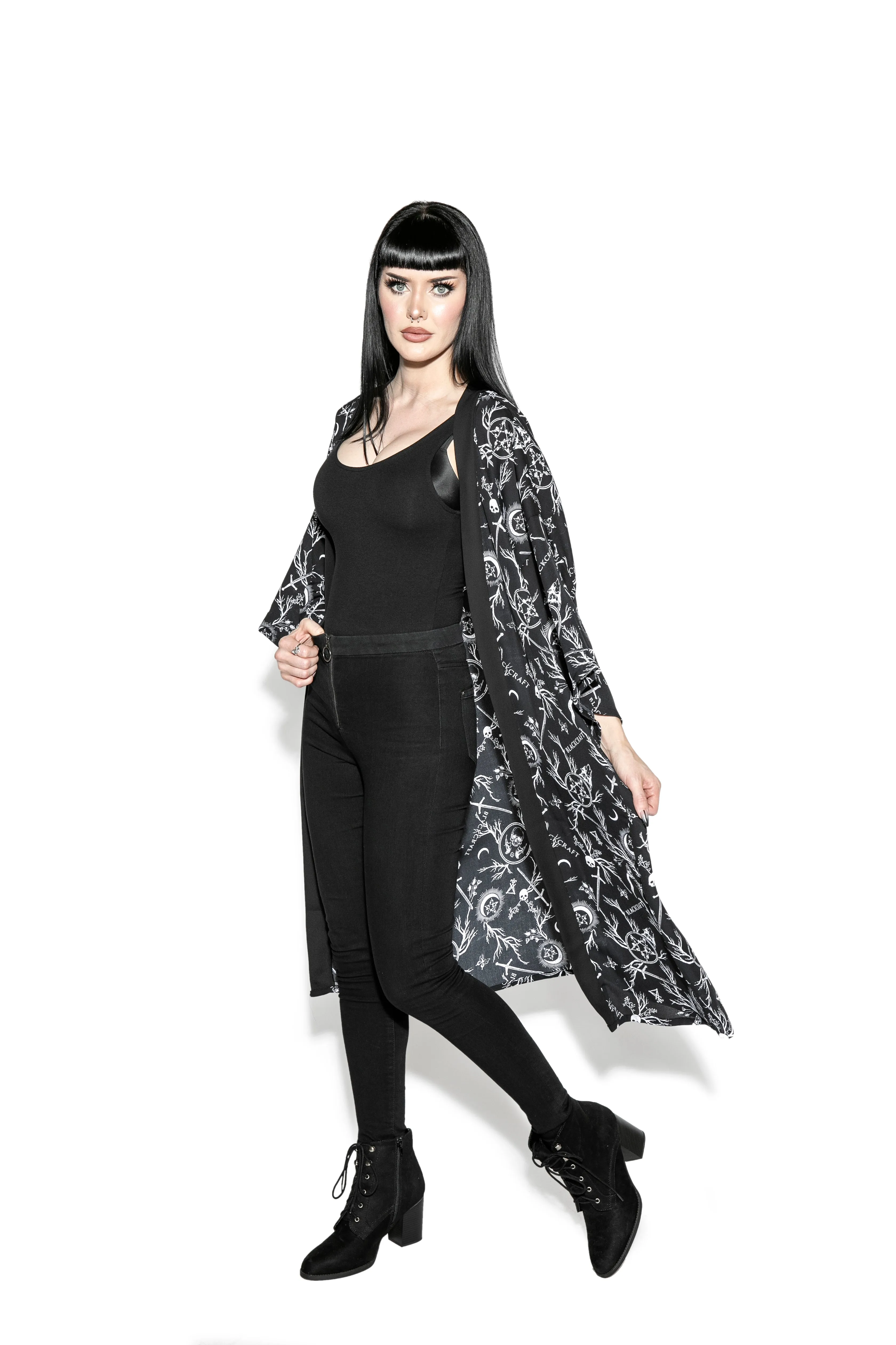 Demons Long Duster - Kimono