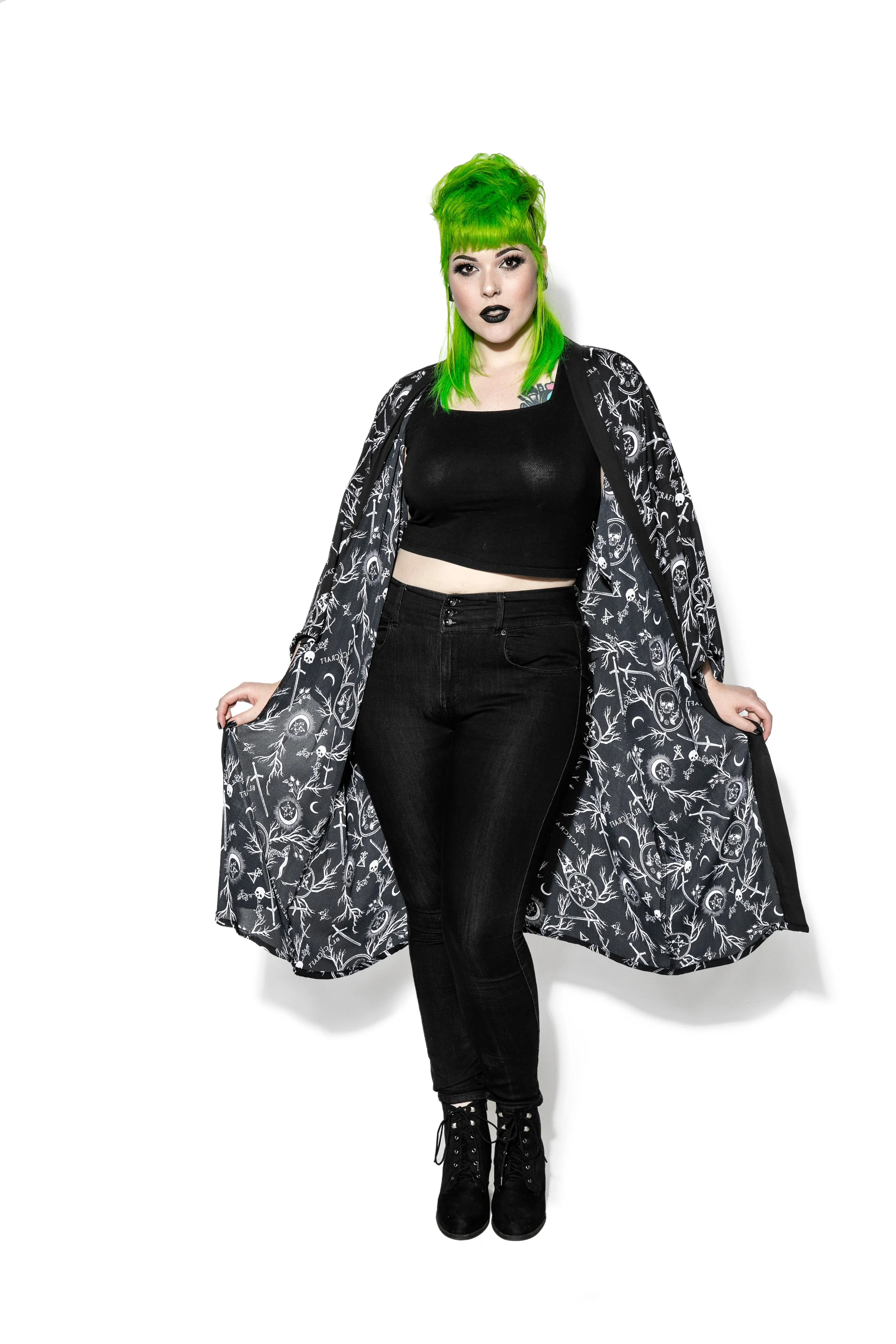 Demons Long Duster - Kimono