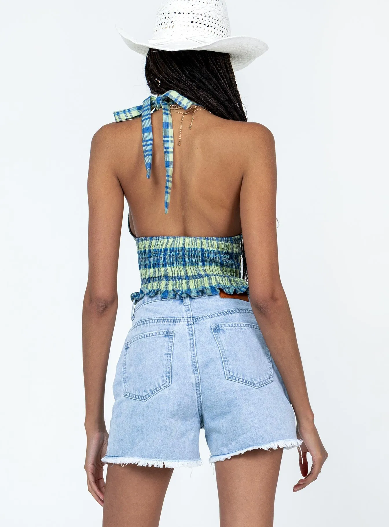 Geneva Light Wash Denim Shorts