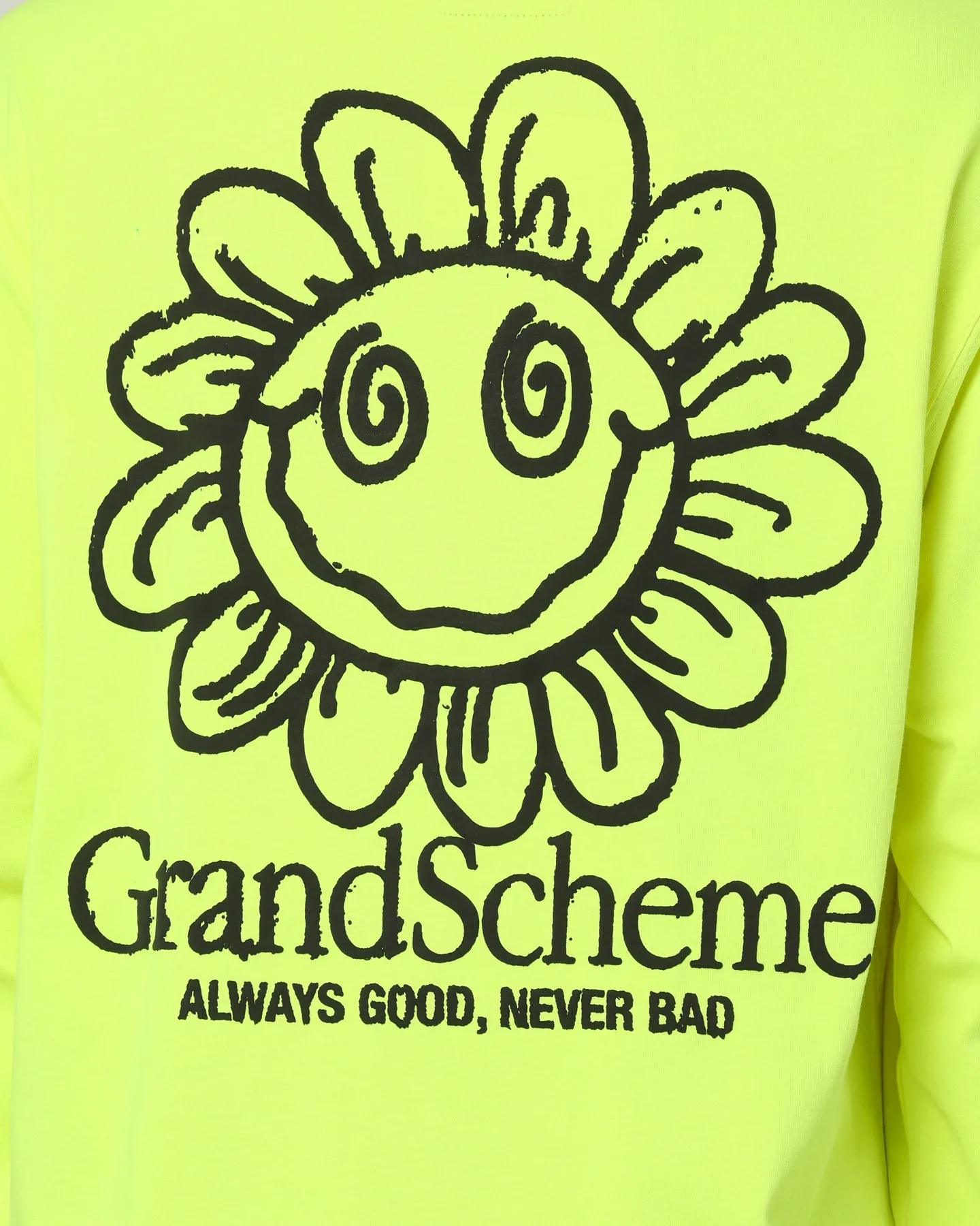 Grand Scheme Always Good Long Sleeve T-Shirt Fluro Yellow