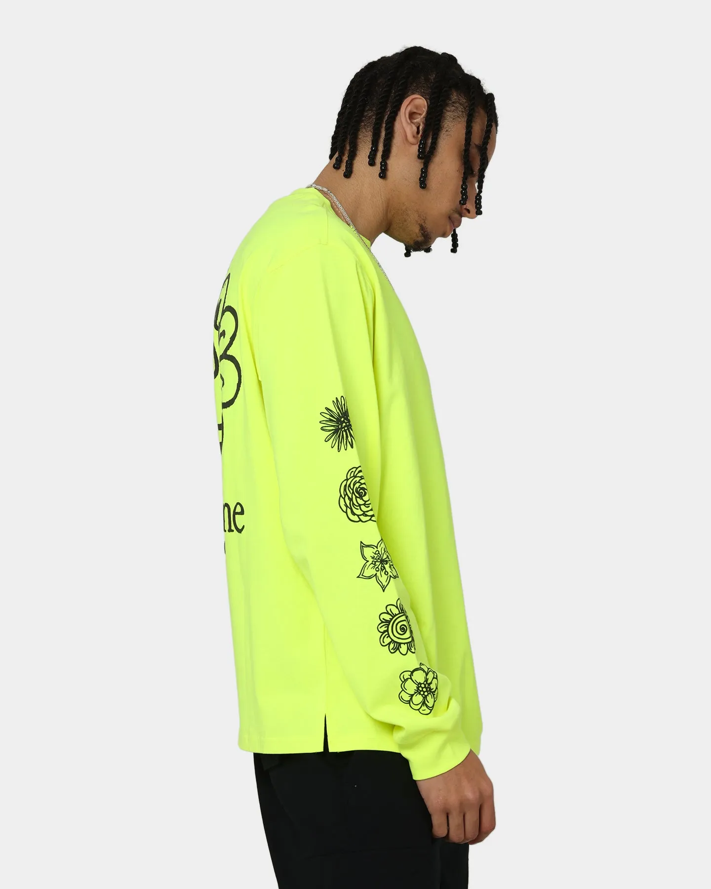 Grand Scheme Always Good Long Sleeve T-Shirt Fluro Yellow