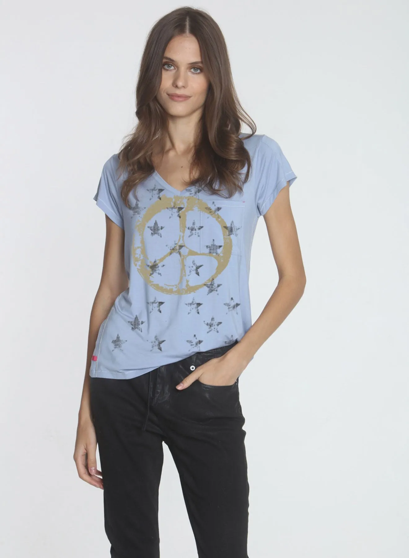 Graphic Harper Vee - Blue Moon Peace Star