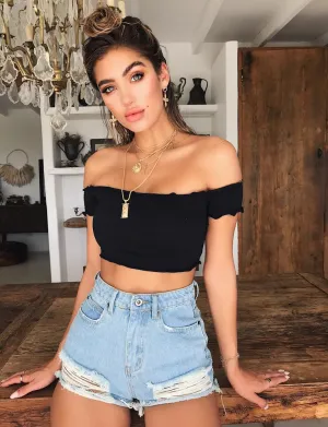 Harley Denim Shorts - Blue Denim