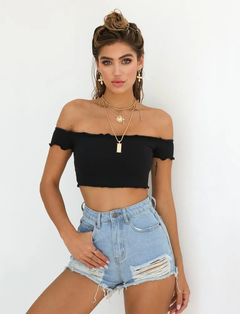 Harley Denim Shorts - Blue Denim