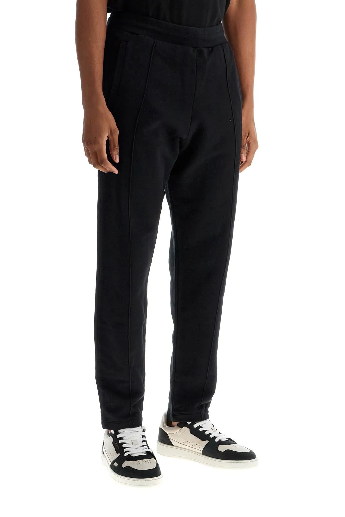 High-Waisted Cotton Track Pants