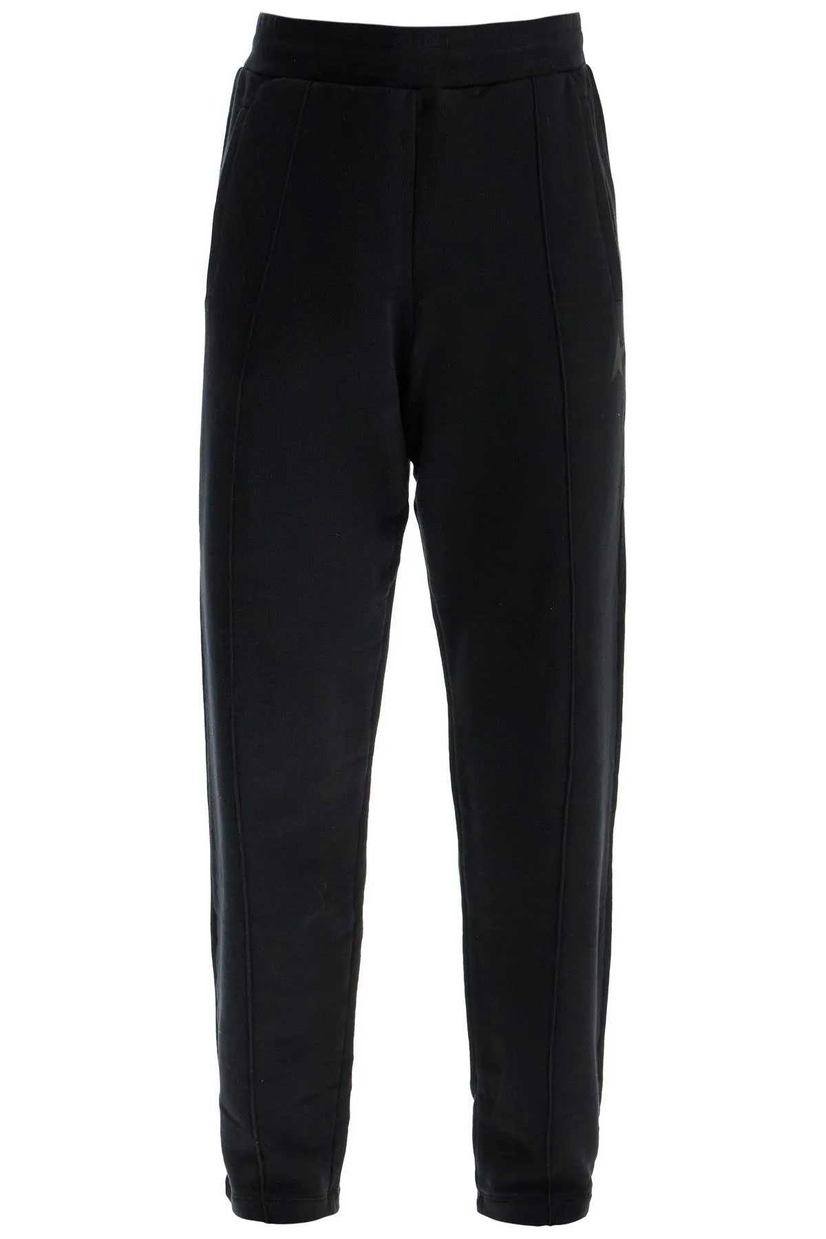 High-Waisted Cotton Track Pants