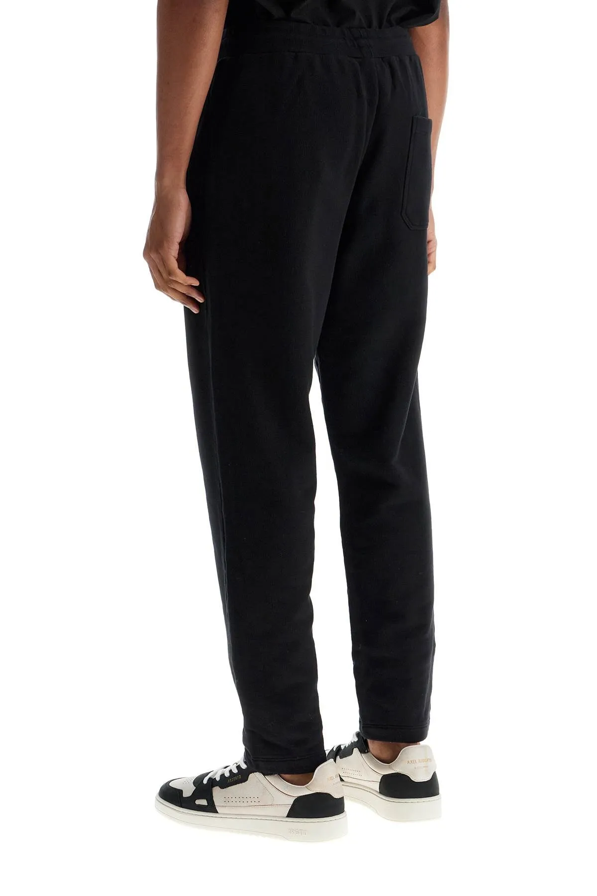 High-Waisted Cotton Track Pants