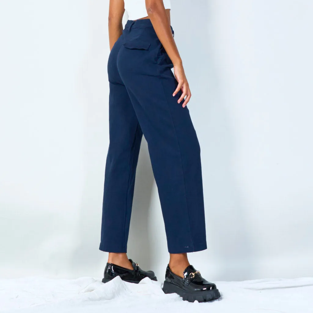 High-waisted pleated trousers wholesale