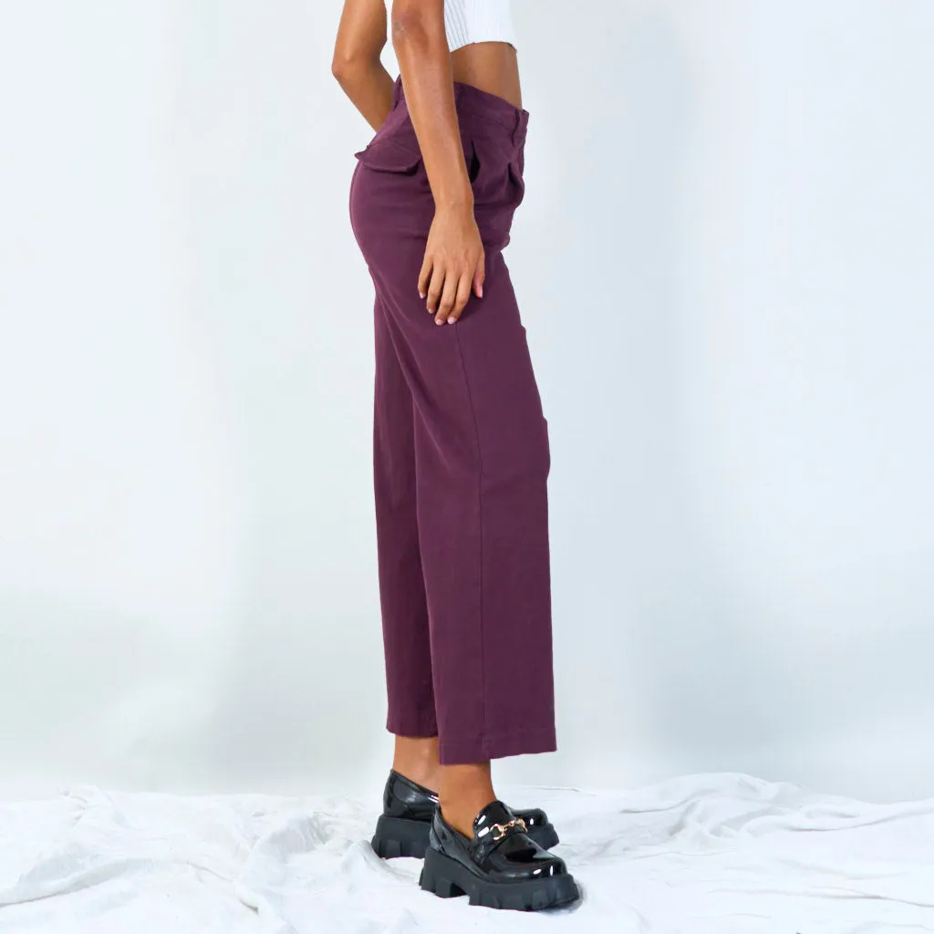 High-waisted pleated trousers wholesale
