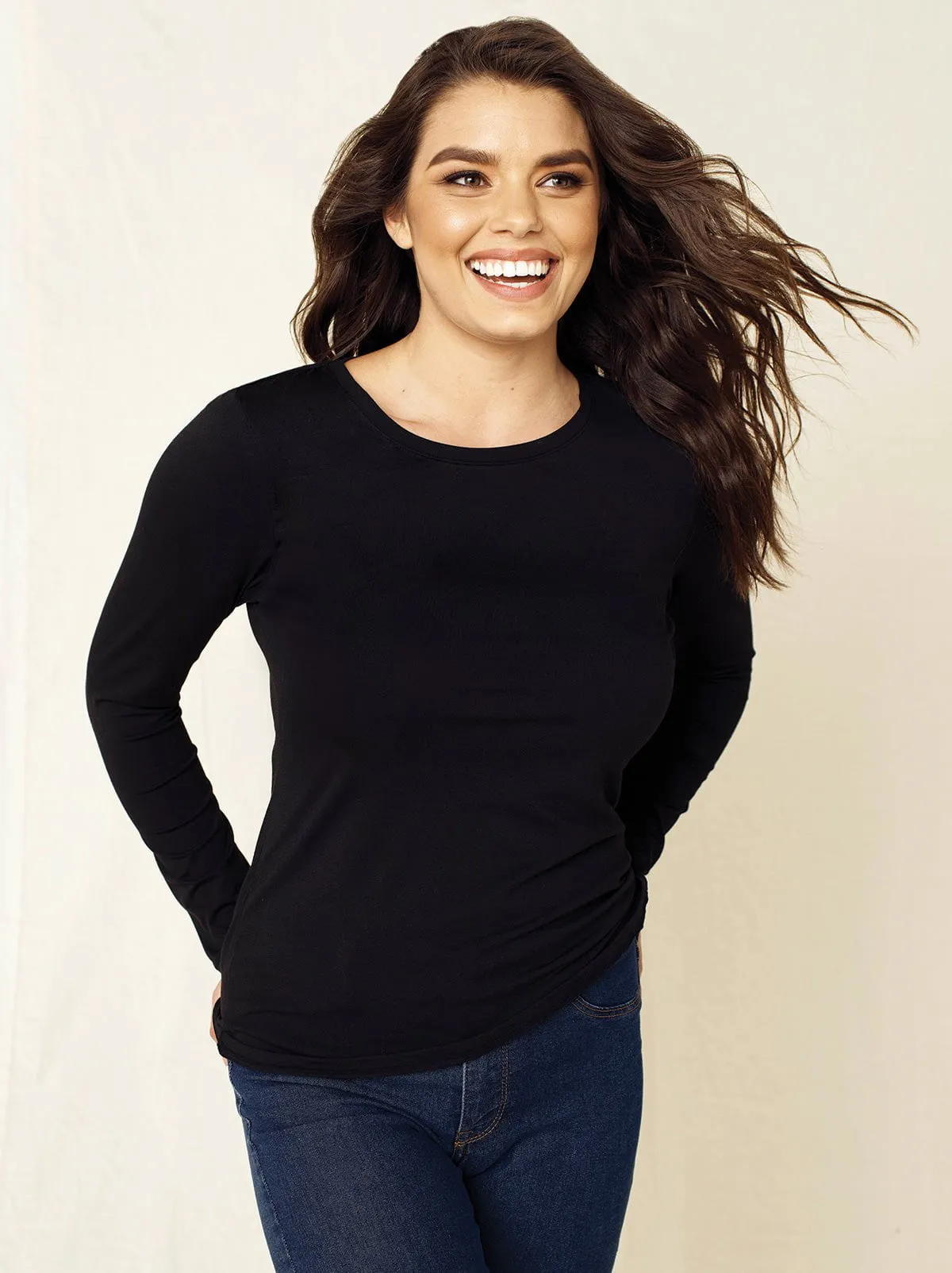 Key Item Long Sleeve Crew Neck Tee