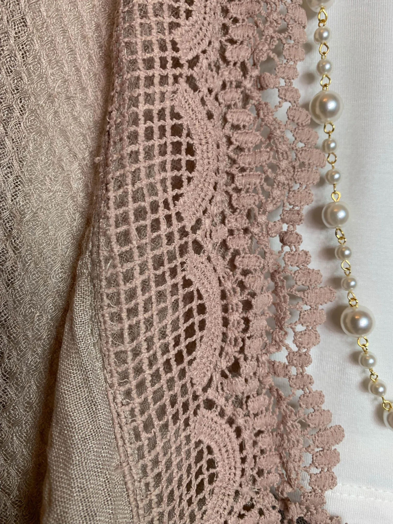 MATTERS OF THE HEART LACE CARDIGAN KIMONO LIGHT MOCHA