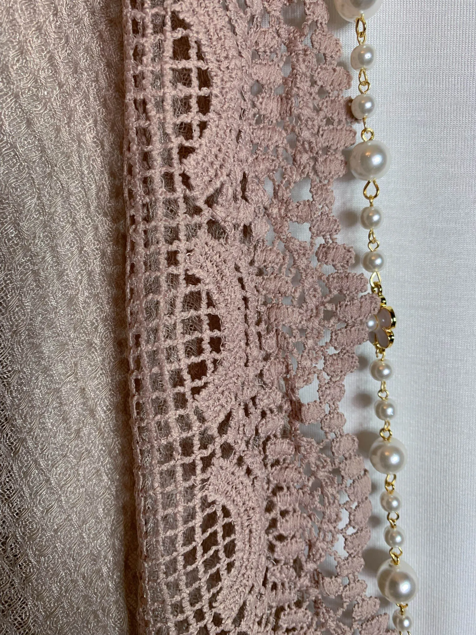 MATTERS OF THE HEART LACE CARDIGAN KIMONO LIGHT MOCHA