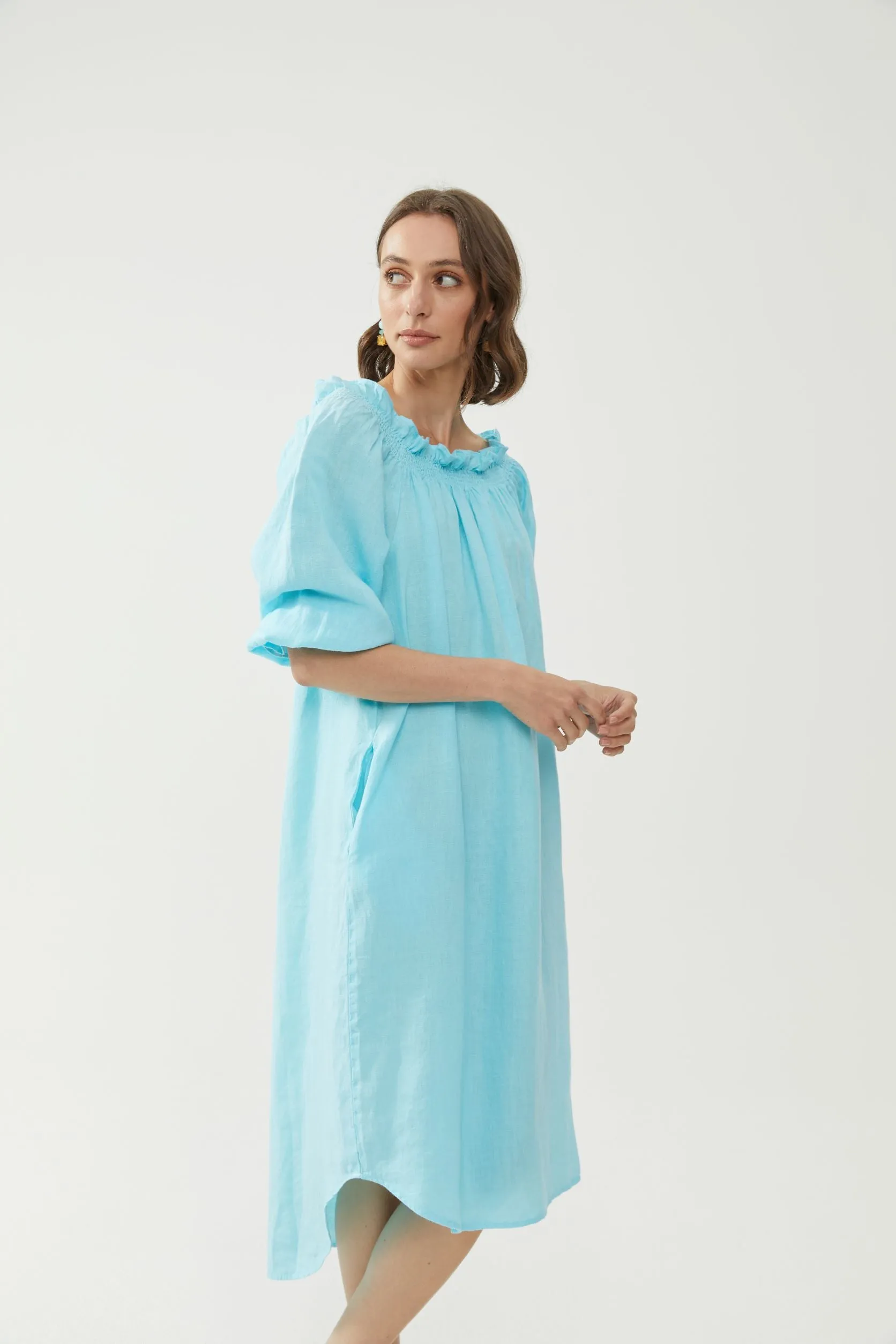 Mia Dress Turquoise