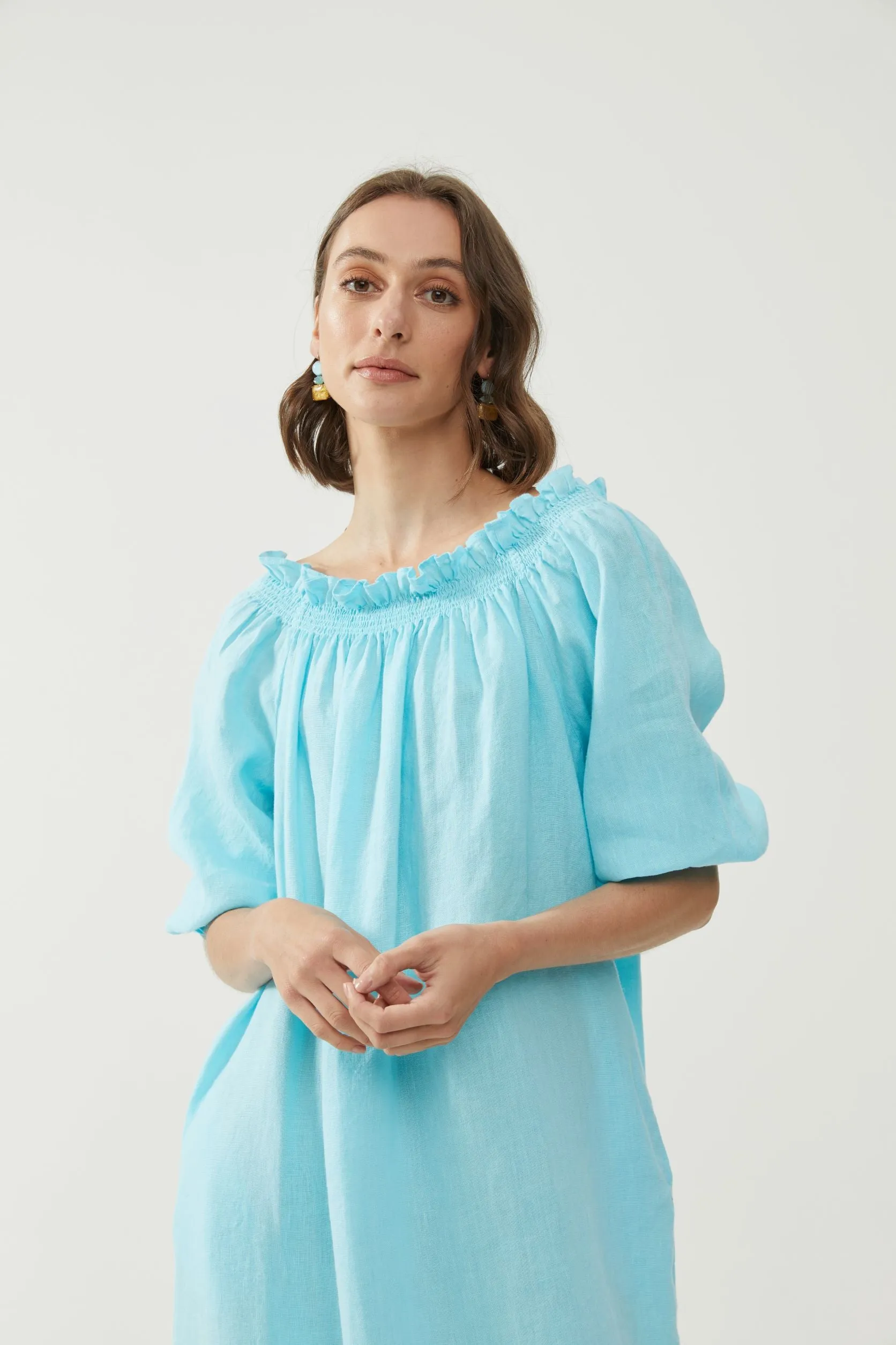Mia Dress Turquoise