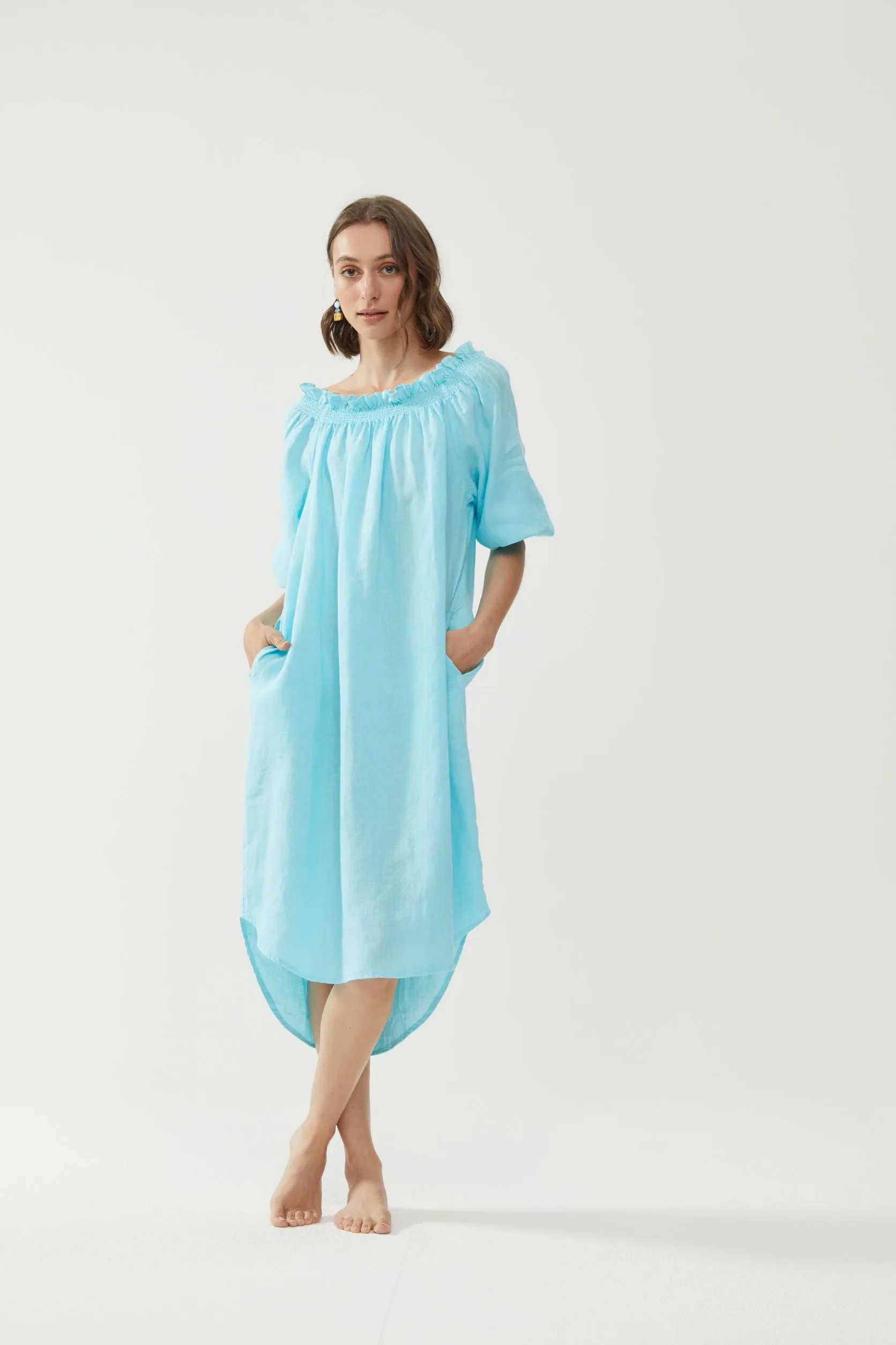 Mia Dress Turquoise