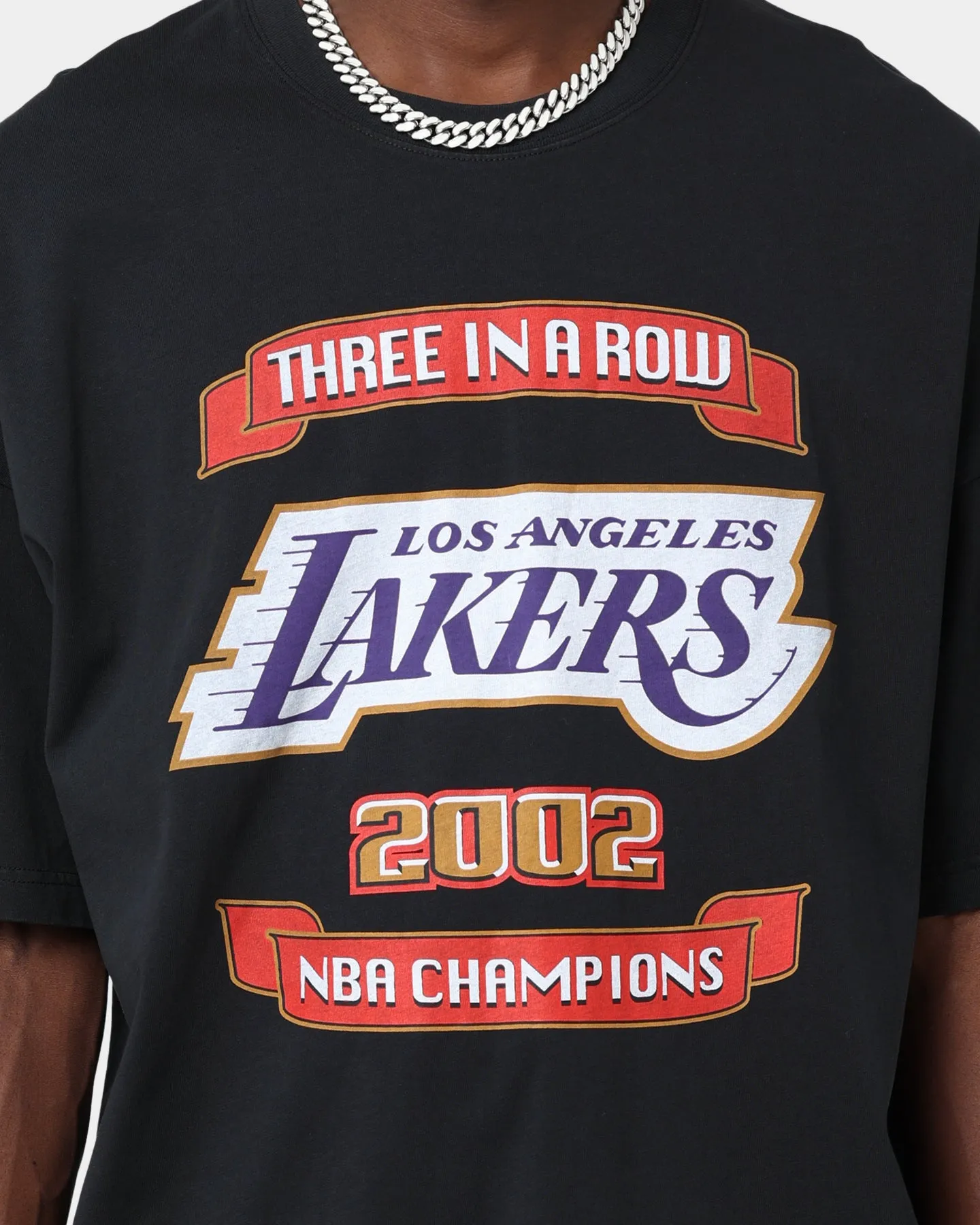 Mitchell & Ness Los Angeles Lakers 3-Peat T-Shirt Black
