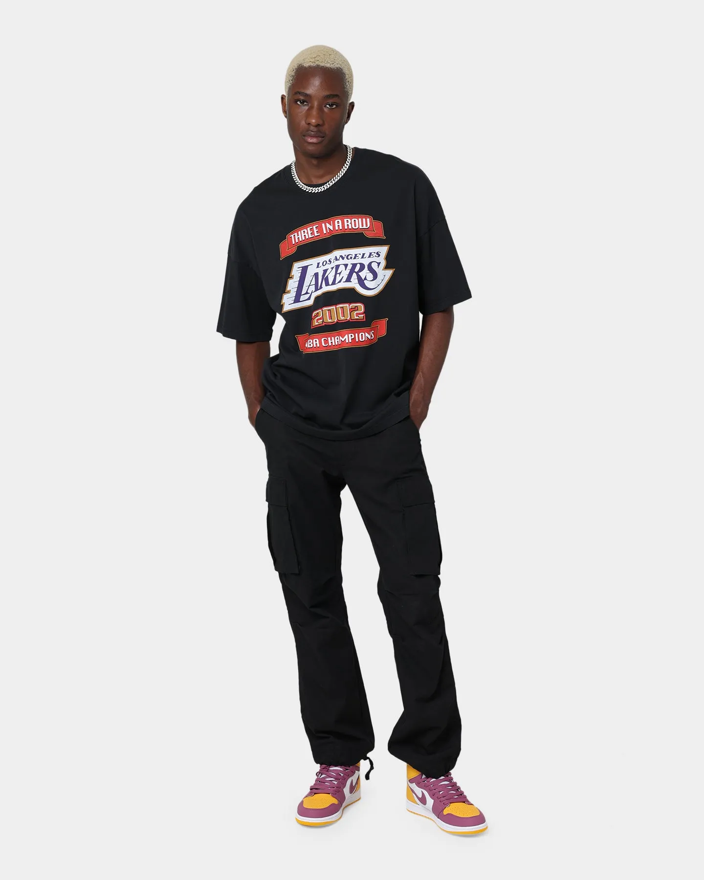 Mitchell & Ness Los Angeles Lakers 3-Peat T-Shirt Black