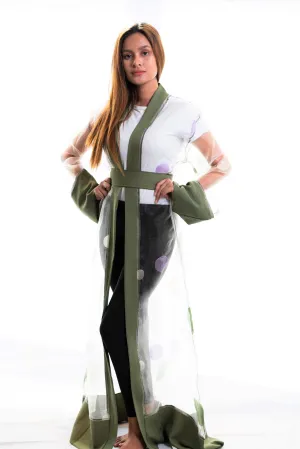 Naomi sheer kimono robe