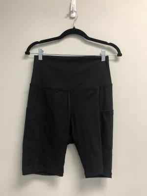 Outlet 6918 - Latched Mama High Waisted Biker Shorts with Side Pocket - Final Sale - Black - Large