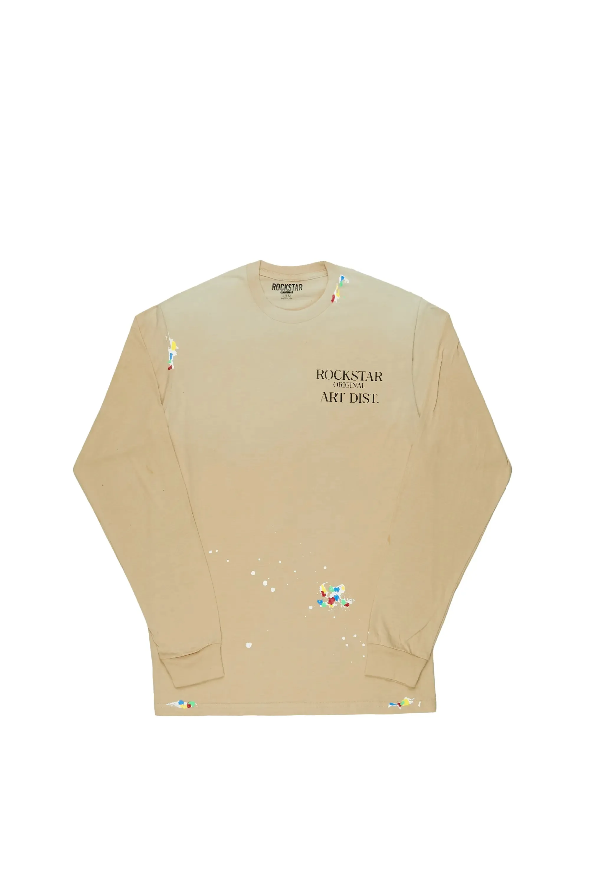 Palmer Beige Long Sleeve T-Shirt