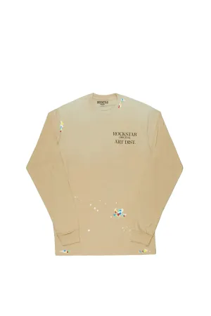 Palmer Beige Long Sleeve T-Shirt
