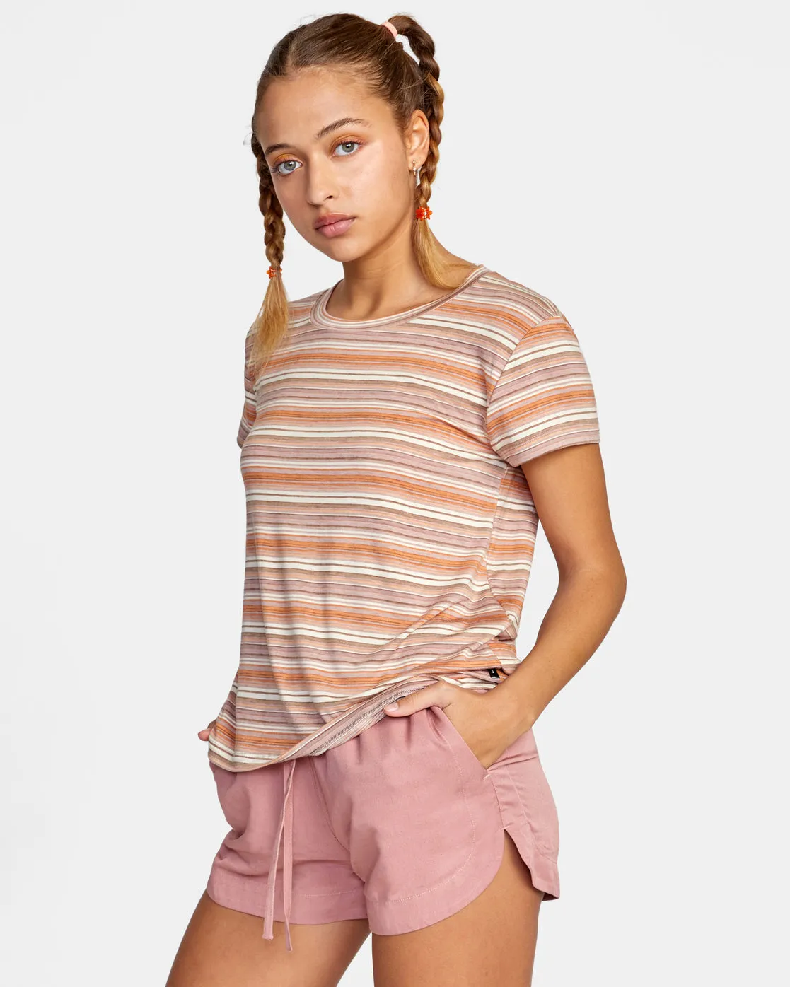 Recess 3 Crewneck Tee - Dusty Rose