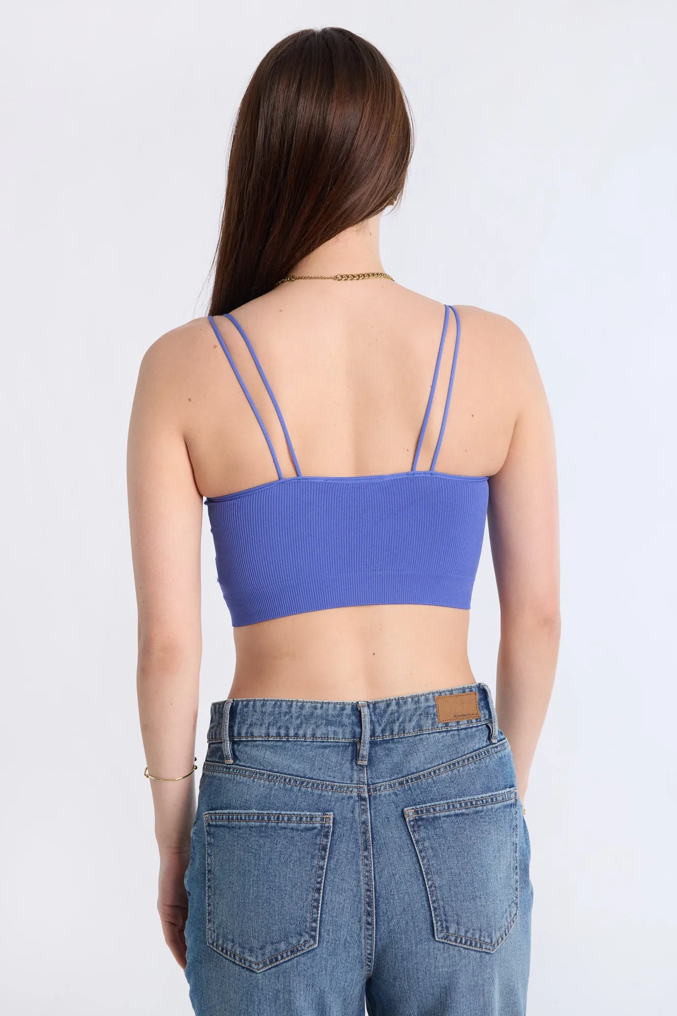 Ribbed Bungee Strap Cami Top