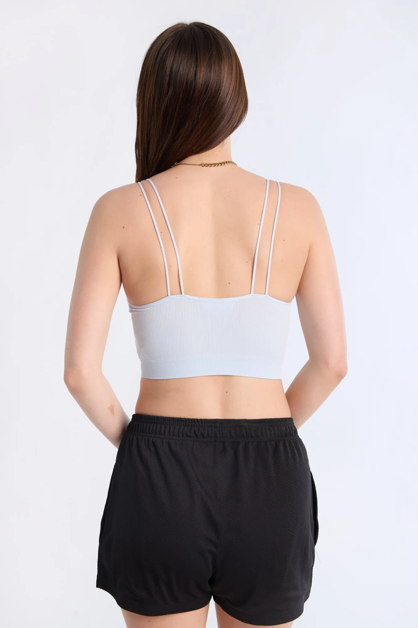Ribbed Bungee Strap Cami Top