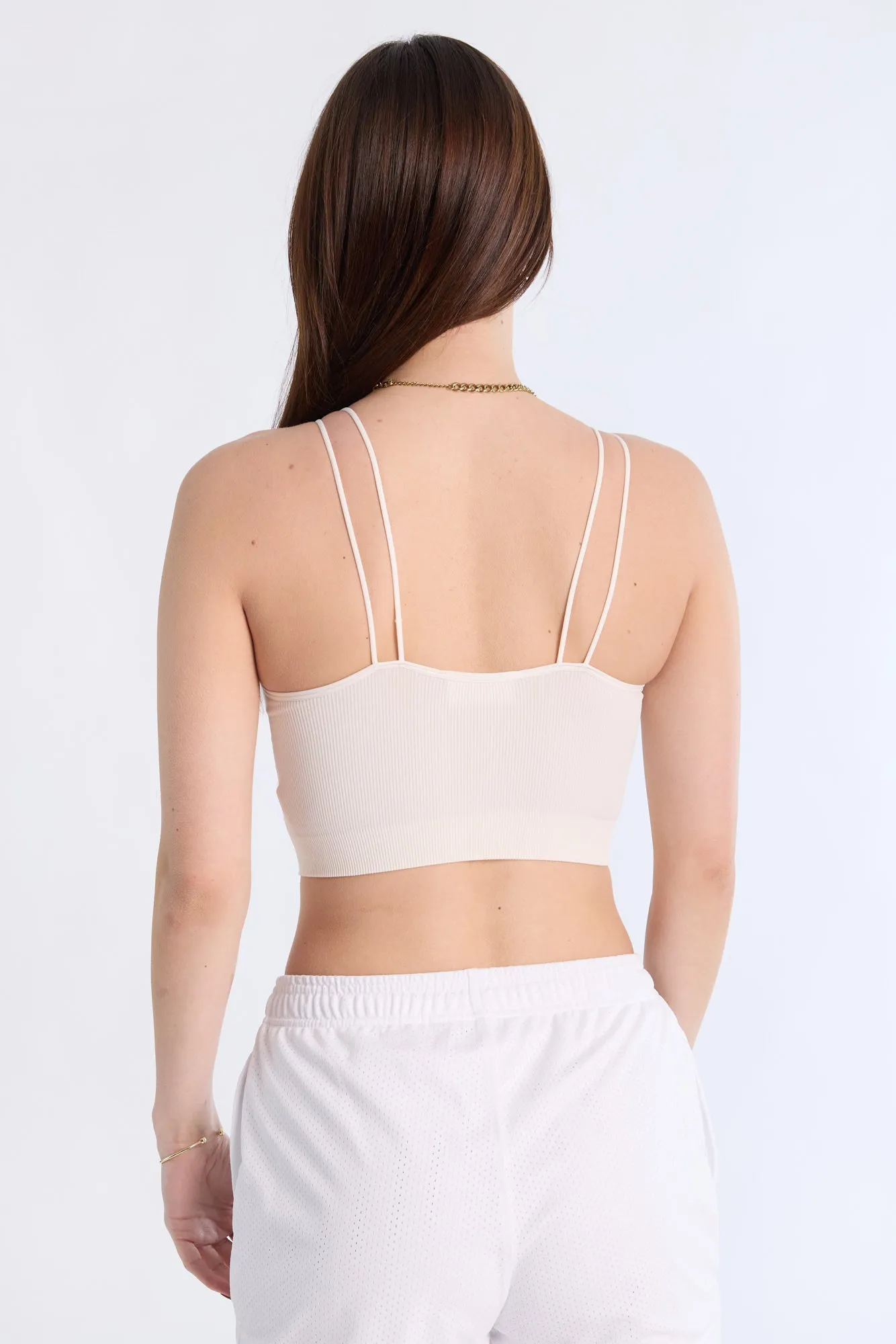 Ribbed Bungee Strap Cami Top
