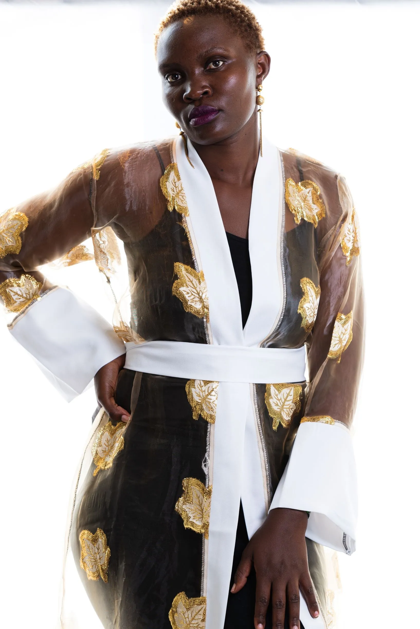 Trinity Sheer kimono robe
